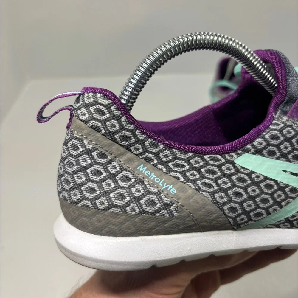 ASICS MetroLyte Women’s Size 10 Gray Teal Purple Running Sneakers Q481N Lightwei - Picture 13 of 15